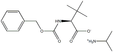 CBZ-L-叔亮氨酸异丙胺盐 结构式