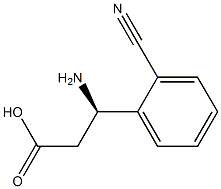 (R)-3-氨基-3-(2-氰基苯基)丙酸 结构式