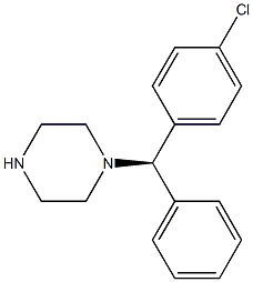 (R)-4-氯双苯基甲基哌嗪 结构式