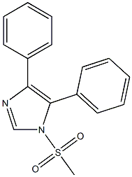 1-甲烷磺酰基-4,5-二苯基咪唑 结构式