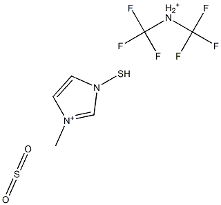 1-癸基-3-甲基咪唑双三氟甲磺酰亚胺盐 结构式