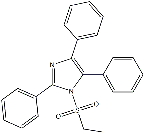 1-乙烷磺酰基-2,4,5-三苯基咪唑 结构式