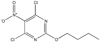 2-丁氧基-4,6-二氯-5-硝基嘧啶 结构式