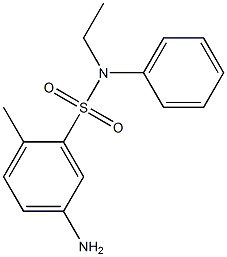 2-甲基-5-氨基-N-乙基苯基苯磺酰胺 结构式