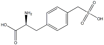 4-磺甲基-L-苯丙氨酸 结构式