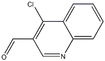 4-氯-3-喹啉甲醛 结构式