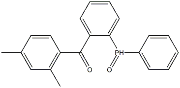 2,4,6-二甲基苯甲酰基-二苯基氧化膦 结构式