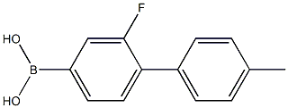 3-氟-4-(4-甲基苯基)苯硼酸 结构式