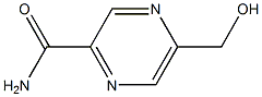 5-羟甲基-2-吡嗪羰酰胺 结构式