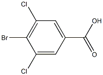 4-溴-3,5-二氯苯甲酸 结构式