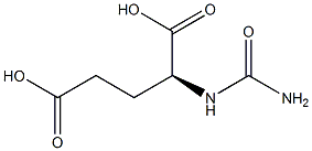 N-甲氨酰基-L-谷氨酸 结构式