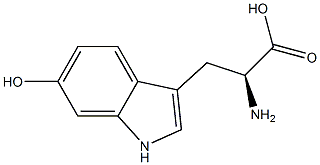 6-羟基-L-色氨酸 结构式