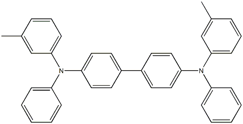 N,N'-二苯基-N,N'-双(3-甲基苯基)-[1,1'-联苯]-4,4'-二胺 结构式