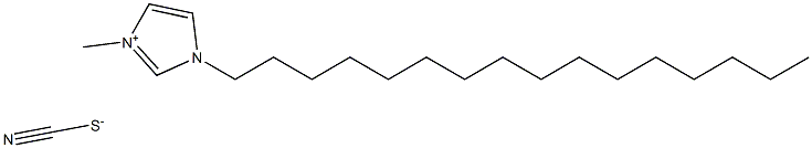 1-十六烷基-3-甲基咪唑硫氰酸盐 结构式