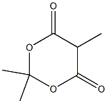 2,2,5-三甲基-1,3-二氧杂环己烷-4,6-二酮 结构式