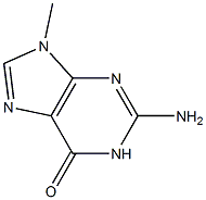 2-氨基-1,9-二氢-9-甲基-6H-嘌呤-6-酮 结构式