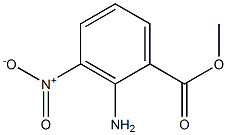 3-硝基-2-氨基苯甲酸甲酯 结构式