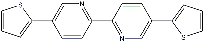 5,5'-(二噻酚-2-基)-2,2'-联吡啶 结构式