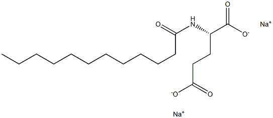 月桂酰基谷氨酸二钠 结构式