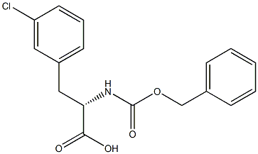 CBZ-D-3-氯苯丙氨酸 结构式