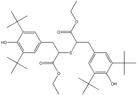 2,2'-硫代双[3-(3,5-二叔丁基-4-羟基苯基)丙酸乙酯] 结构式