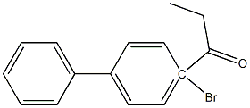 4-溴-4-丙酰基联苯 结构式