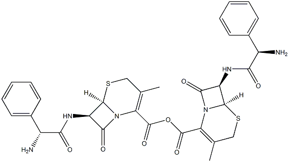 CEPHALEXIN 头孢氨苄 结构式