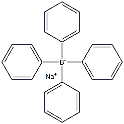 四苯硼钠滴定溶液 结构式