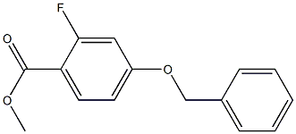 2-氟-4-苄氧基苯甲酸甲酯 结构式