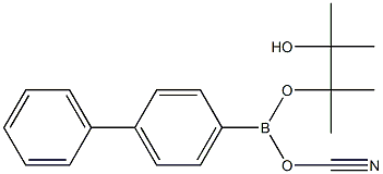 4-氰基联苯-4-硼酸频那醇酯 结构式