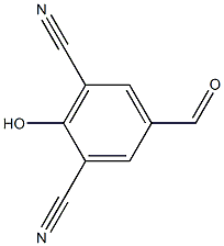 5-甲酰基-2-羟基间苯二甲腈 结构式