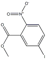 2-硝基-5-碘苯甲酸甲酯 结构式