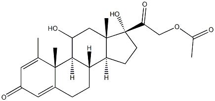 甲基泼尼松龙醋酸酯EP杂质A 结构式