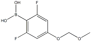 2,6-二氟-4-甲氧基甲氧基苯硼酸 结构式