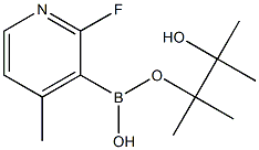 2-氟-4-甲基-3-(4,4,5,5-四甲基-1,3,2-二氧硼杂环戊烷-2-基)吡啶 结构式