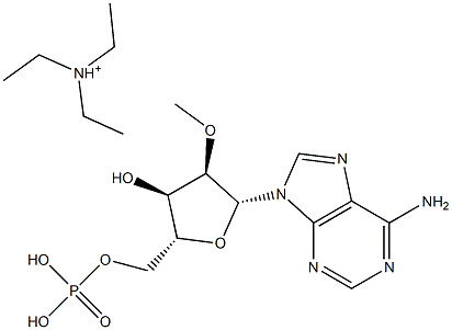 2'-O-Methyladenosine 5'-monophosphate triethyl ammonium 结构式