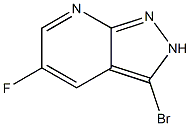 3-Bromo-5-fluoro-2H-pyrazolo[3,4-b]pyridine 结构式