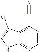3-Chloro-1H-pyrrolo[2,3-b]pyridine-4-carbonitrile 结构式