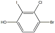 4-Bromo-3-chloro-2-iodo-phenol 结构式