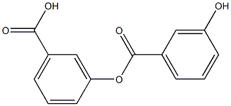 3-HYDROXYBENZOIC ACID 3-羟基苯甲酸 标准品 结构式