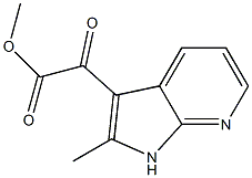 methyl 2-(2-methyl-1H-pyrrolo[2,3-b]pyridin-3-yl)-2-oxoacetate 结构式