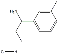 1-(3-METHYLPHENYL)PROPAN-1-AMINE HCl 结构式