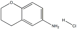 3,4-DIHYDRO-2H-1-BENZOPYRAN-6-AMINE HYDROCHLORIDE 结构式