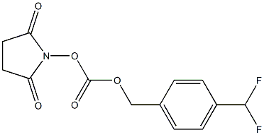 4-(difluoromethyl)benzyl (2,5-dioxopyrrolidin-1-yl) carbonate 结构式