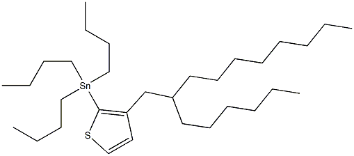 Tributyl-[3-(2-hexyl-decyl)-thiophen-2-yl]-stannane 结构式