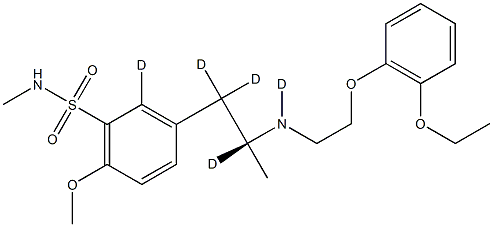 N-甲基坦索罗辛-D5 结构式