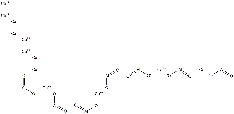 Dodecacalcium hepta-aluminate 结构式