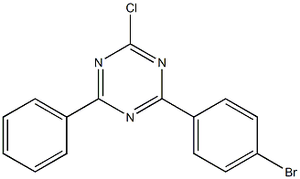 2-氯-4-(4-溴苯基)-6-苯基-1,3,5-三嗪 结构式