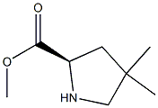 (R)-4,4-二甲基吡咯烷-2-羧酸甲酯 结构式