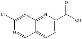 7-氯-1,6-萘啶-2-甲酸 结构式